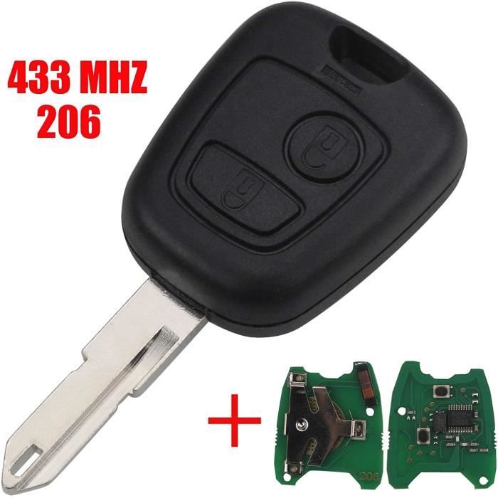 Clé complète avec électronique à Programmer PLIP Peugeot 106 206 306 205 405 406 Citroen C1 C2 C3 C4 C5 C6 C8 xsara berlingo Ju 642