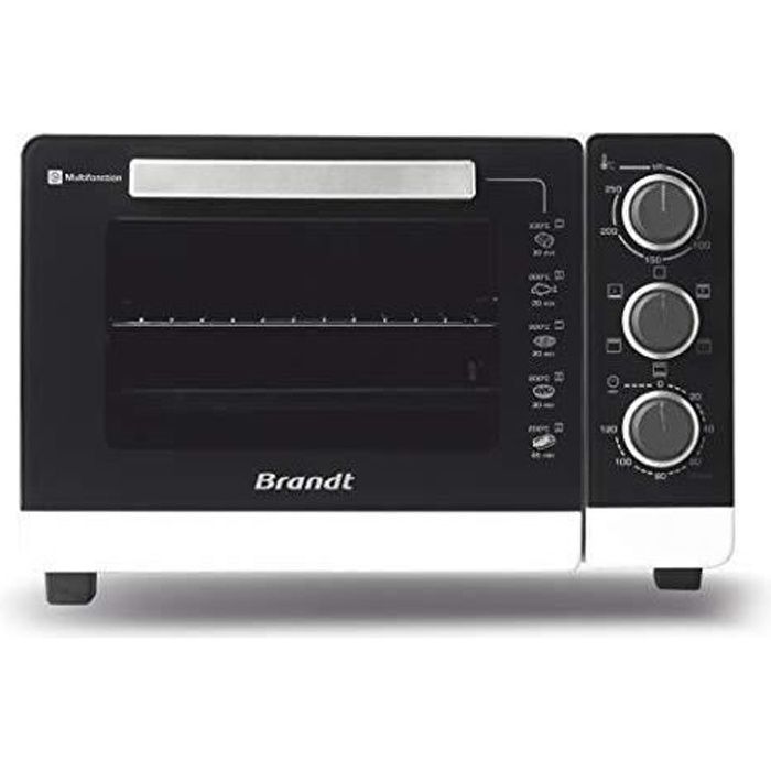 Brandt - Brandt FC265MWST - Mini Four Électrique - 5 Modes De Cuisson (Chaleur Tournante, Convection Naturelle…) - Minuteur - 26L -