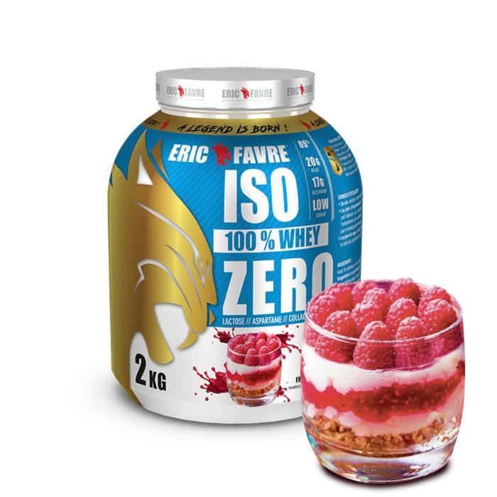 Eric Favre Iso 100% Whey Zero 2 kg - Framboisier