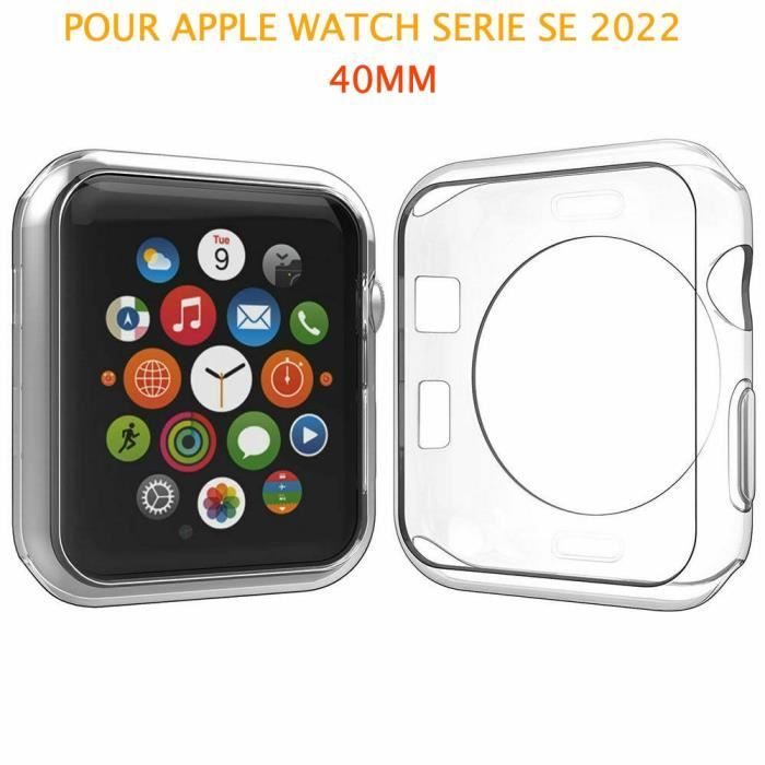 Coque protection transparent souple silicone gel apple watch SE 2022 40MM