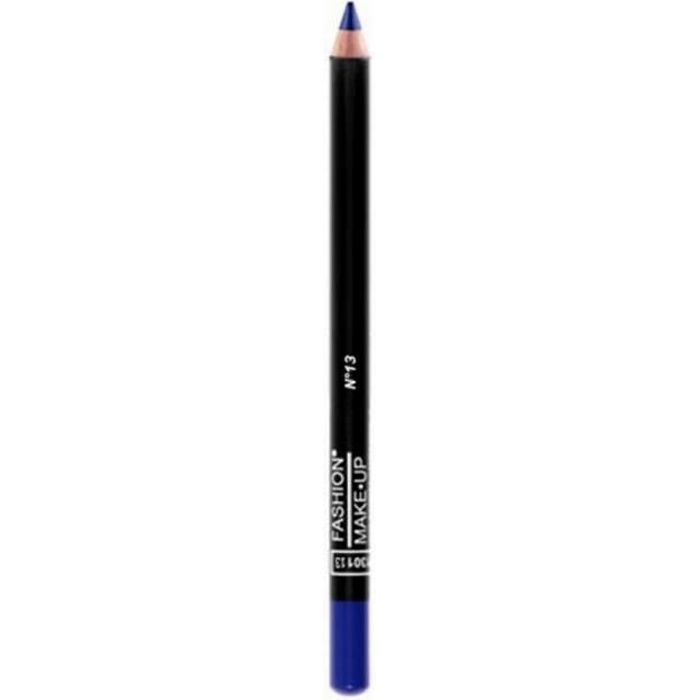FASHION MAKE UP - Maquillage Yeux - Crayon Bois - N° 13 Bleu électrique