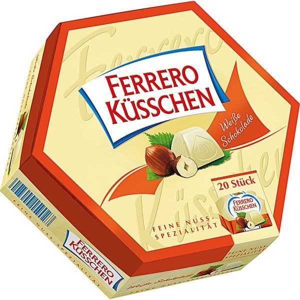Ferrero Kusschen Chocolat Blanc Pralines 4 x 178g