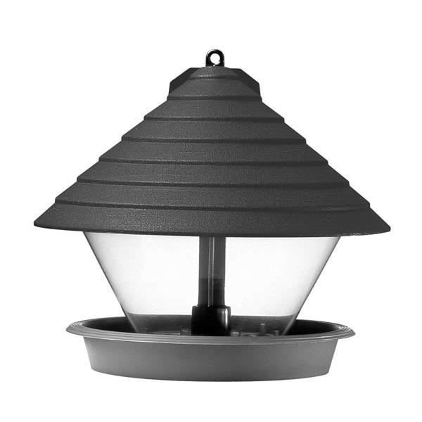 Maison d'alimentation pour oiseaux - noir / anthracite