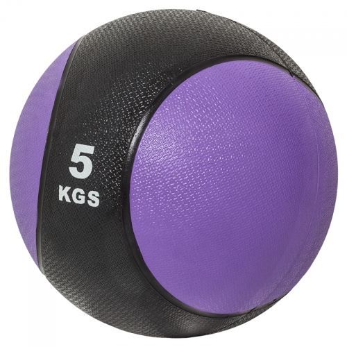 Médecine ball de 5 KG - violet/noir - ballon de musculation