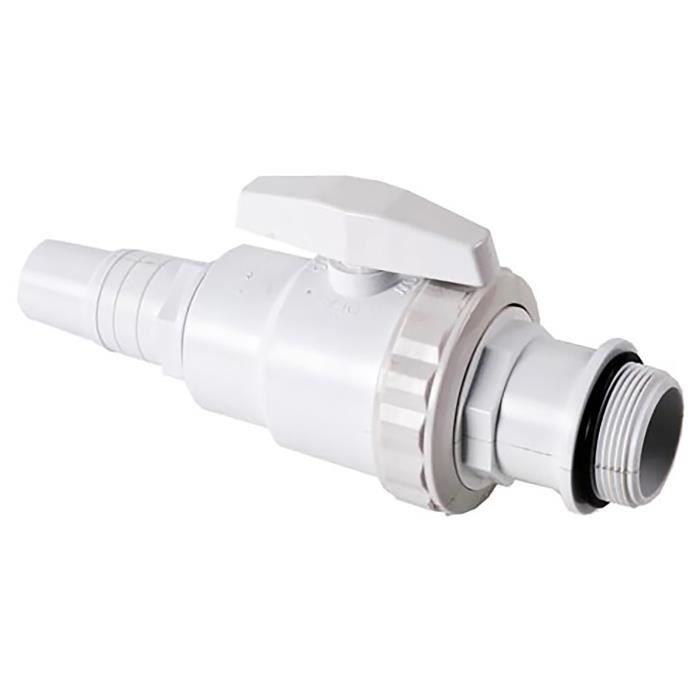 Vanne d'arrêt 1-4 de tour + embout cannelé Ø 32-38 mm GRE 621702