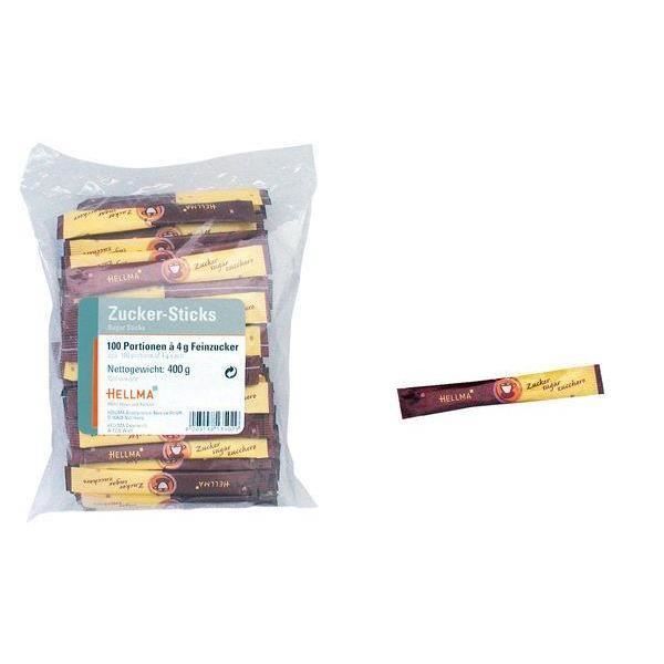 sticks de sucre, contenu: 100 pièces de 4 g