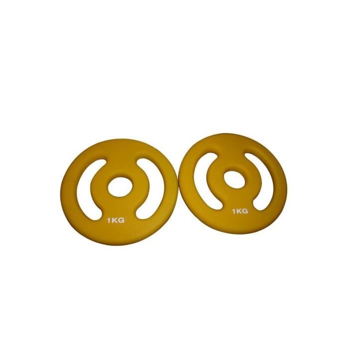 SVELTUS - Disque à Poignées 1 kg Jaune, unité