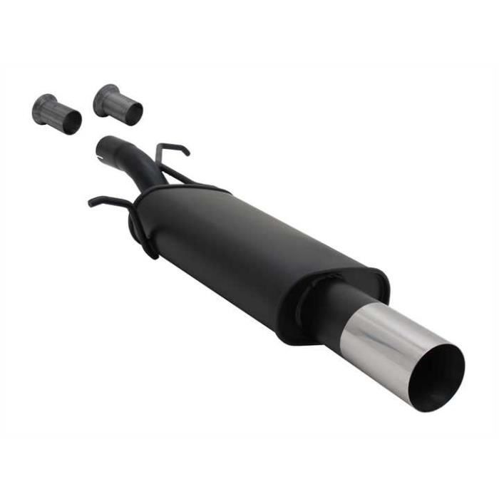 Silencieux d'échappement pour Citroen C4 / C4 coupe de 2004 a 2010 et Peugeot 307 berline de 2001 a 2005