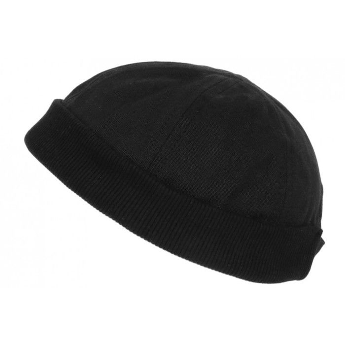 Bonnet Docker Noir en Coton Homme et Femme Tendance Rackham - Taille unique - Noir