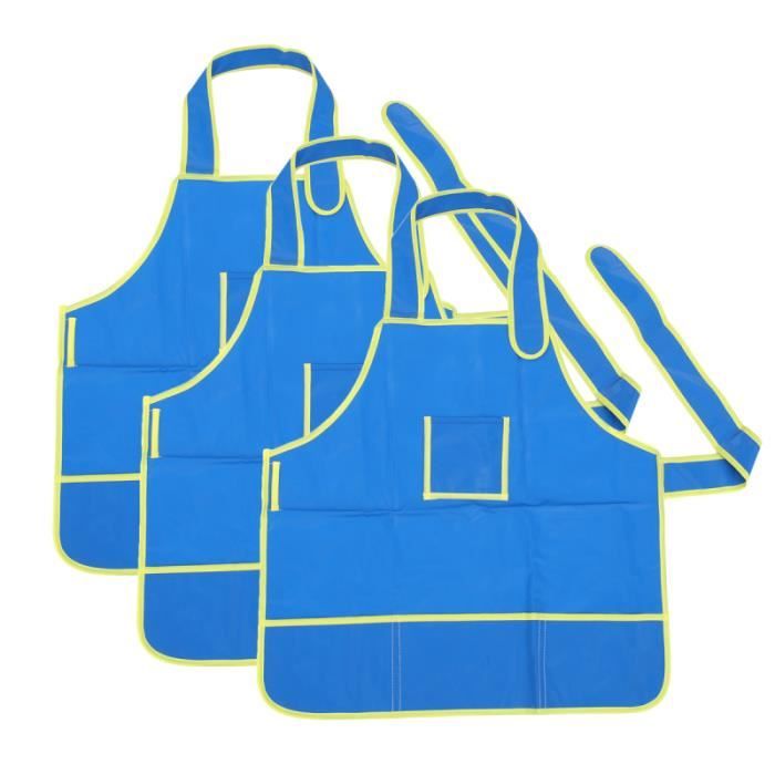 3 pièces enfants peinture tabliers pratiques beaux-arts léger Art dessin outil pour élèves enfant BAVOIR