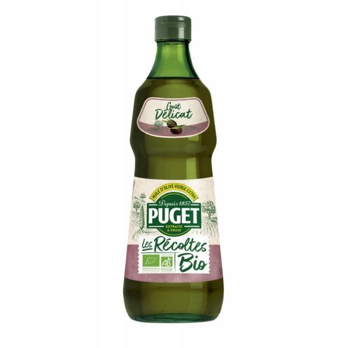 PUGET - Huile D'Olive Bio Récolte À Maturité Douce 75Cl - Lot De 3