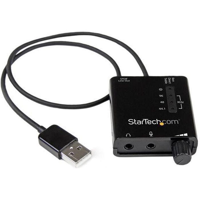 StarTech.com Carte son externe USB avec audio SPDIF numérique - Convertisseur DAC USB audio, 5.