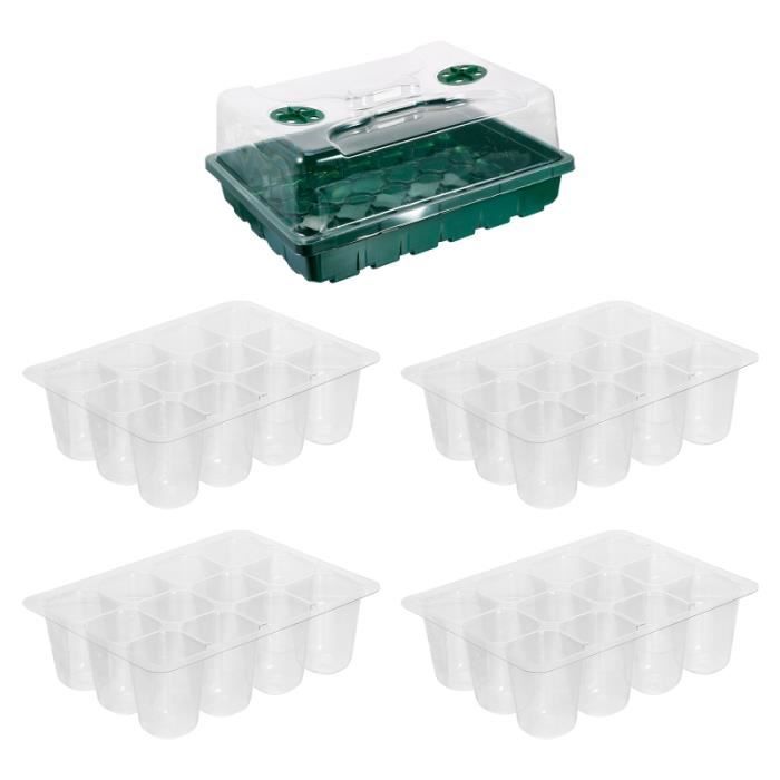 1 set plateau de germination de semis de jardin de de avec couvercle GRAINE - SEMENCE