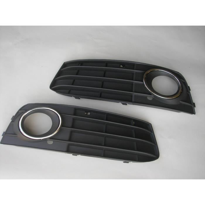 2 GRILLES DE PARECHOC ANTI-BROUILLARDS SANS PHARES POUR AUDI A4 B8 2009-2011