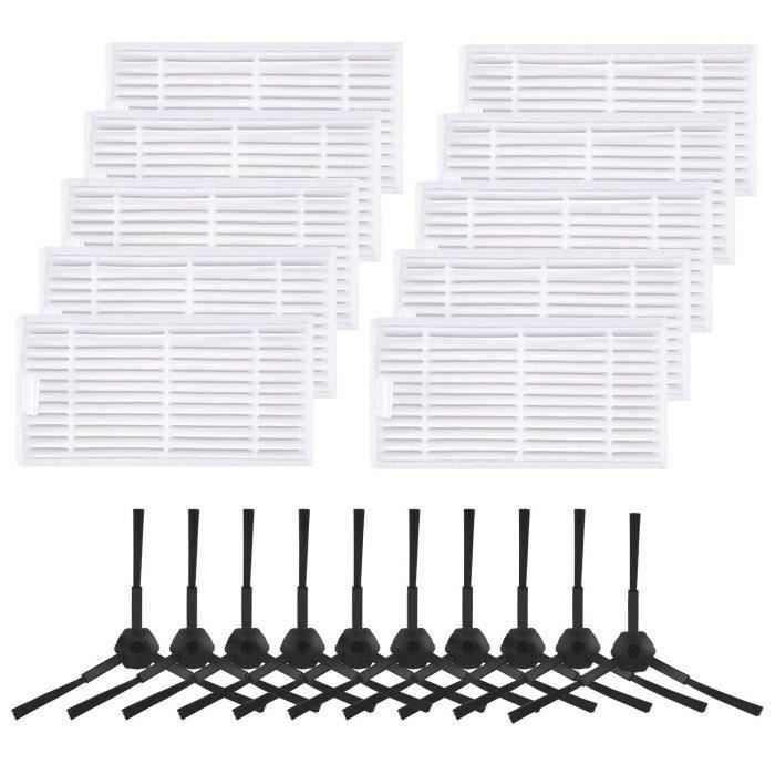 QZ-Paquet De 20 Accessoires De Remplacement Pour Filtre Et Brosse Pour Ilife V3S V3S Pro, V5 Et V5S V5S Pro Robot Aspirateur Très