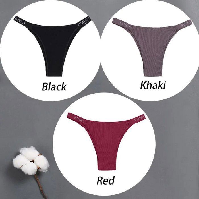 Lot De 6 Culottes En Coton Pour Femme - Sous-vêtements Confortables, 95% Coton, Taille Basse, Couleurs Noir Et Chair