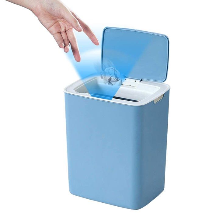 Poubelle sans contact avec détecteur de mouvement intelligent de 15 L | Leroy Merlin