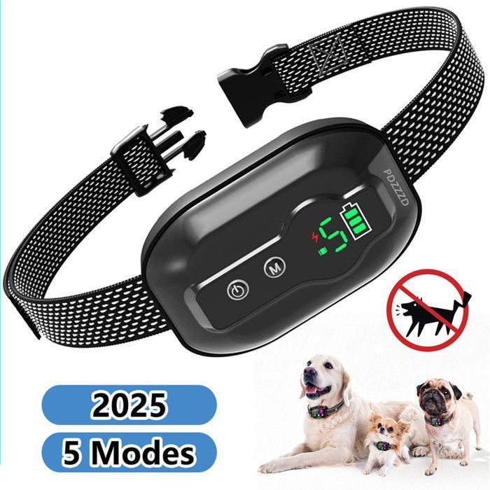 Comparer les prix de Collier Anti Aboiement Chien - 4 Modes - Automatique - Rechargeable - Étanche IP67 pour Petit/Moyen/Gros Chien