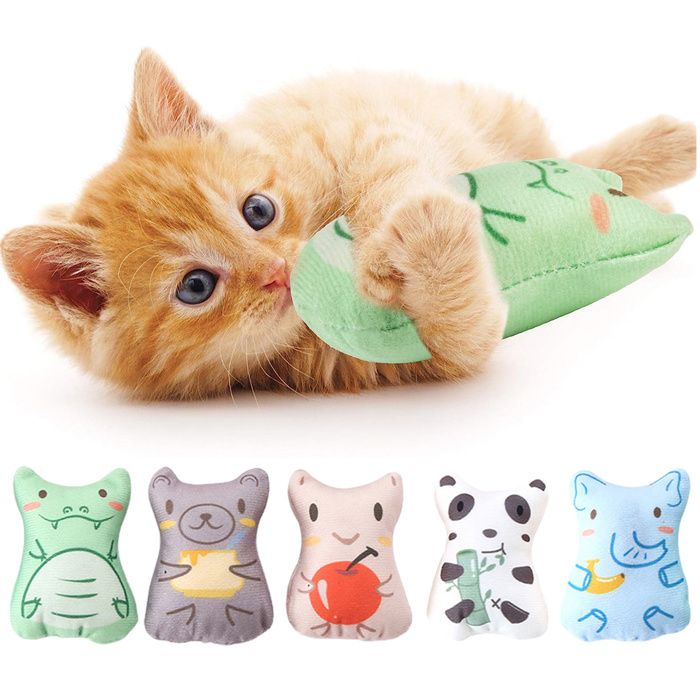 Meilleurs prix pour Jouets à lherbe à chat pour chats dintérieur - Jouets à mâcher en peluche pour chat jouet interactif pour chaton rempli dherbe