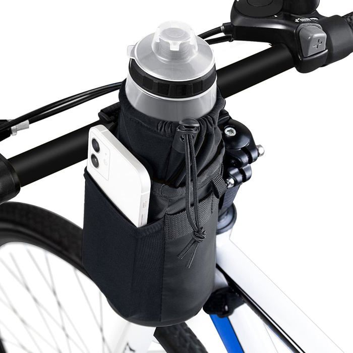 Porte-bidon Vélo Blanc Avec Bouteille 750ml, Fixations En Acier Inoxydable, Pour VTT Et Route