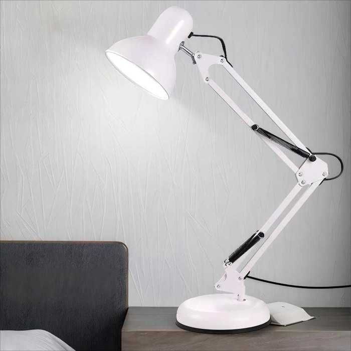 Lampe de bureau - SMOTOP - Bras flexible - Abat-jour pivotant - À poser ou accrocher
