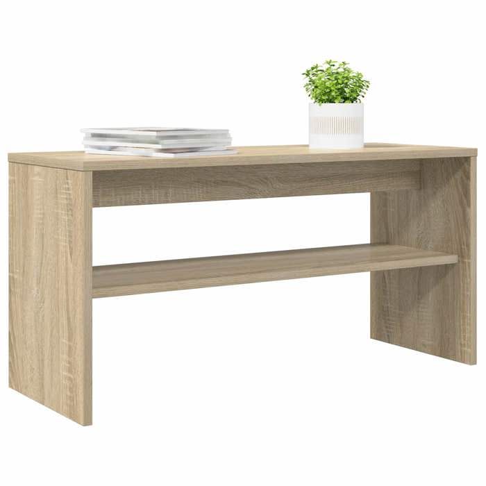 [22066]Meuble TV - TABLE TV Meuble HIFI de salon - Chêne Sonoma 80x30x40 cm Bois dingénierie Poids:8.2 Kg