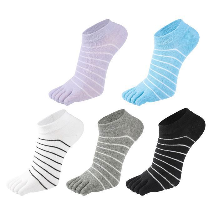 Chaussettes cinq doigts pour femme chaussettes courtes en coton chaussettes