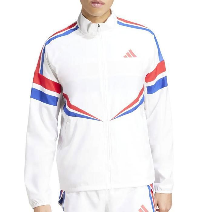 Veste de Running Blanc Mixte Adidas rétro Adizero