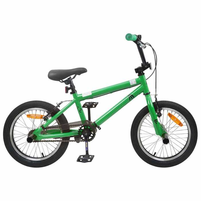 BMX 20 Pouces pour les plus de 9 ans - vidaXL - acier - vert - réglable - 139 x 67 x 91 cm 4795357