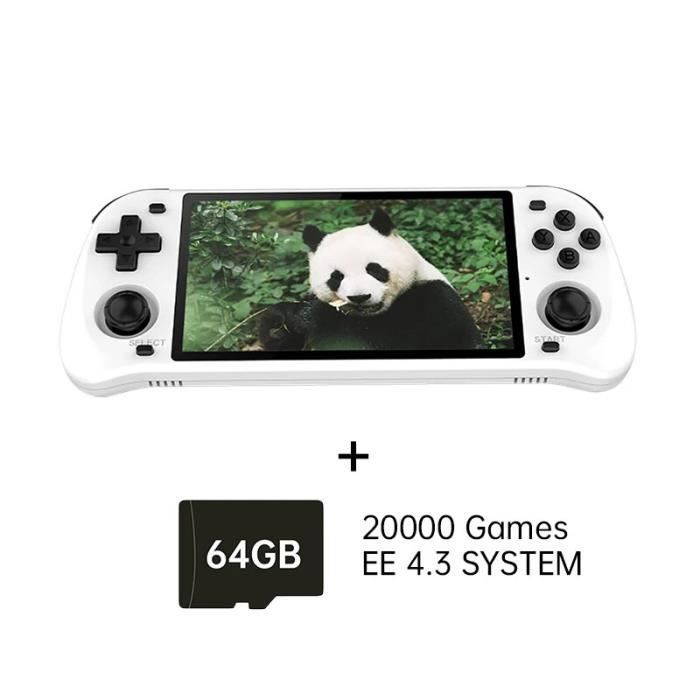 Console Portable Rétro 4 Pouces IPS 64Go - 20000 Jeux, Batterie 5000mAh, Sortie TV