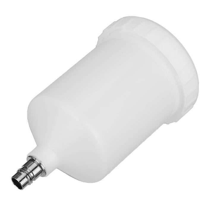 Pot De Peinture De Rechange 600 Ml En Plastique Pour Pistolets Devilbiss GTI / T-EKNA Pro Pri FLG - Connecteur Fileté, Haute Résistance - 6