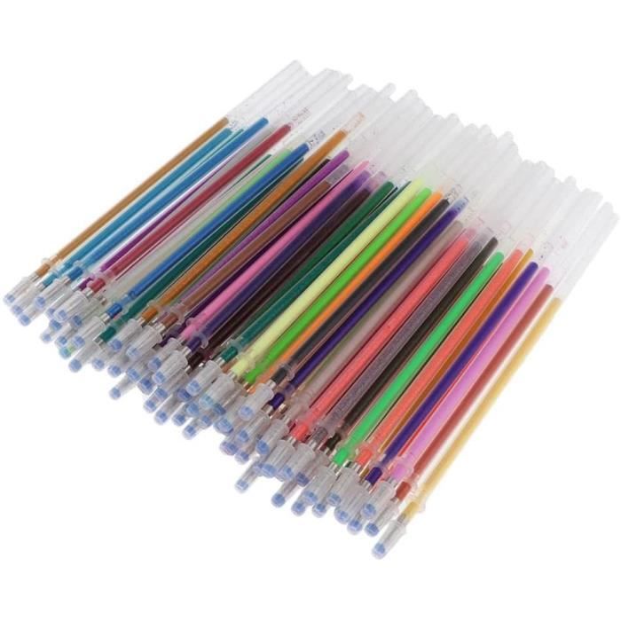Stylos Paillette Shuttle Art 80 Pièces - 40 Couleurs + 40 Recharges - Gel 0,8-1,0mm - Non Toxique