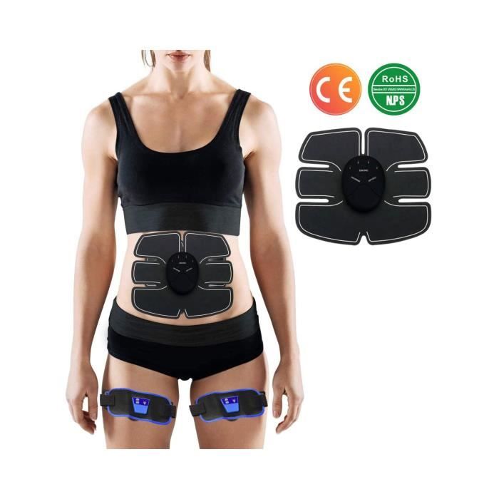 TD® ceinture abdominale electrostimulation femme homme usb