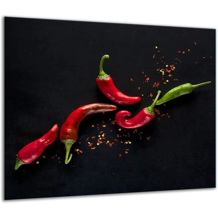 Plaque De Protection En Verre Trempé Pour Cuisinière - 60x52 Cm - Anti-éclaboussures Et Décoration