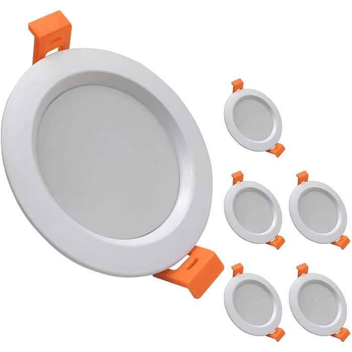 Panneau Led Encastrable Lot De 2 Panneaux LED Encastrables Ronds 20W - Blanc Froid 6500K (220mm) 6500K Lumière Jour