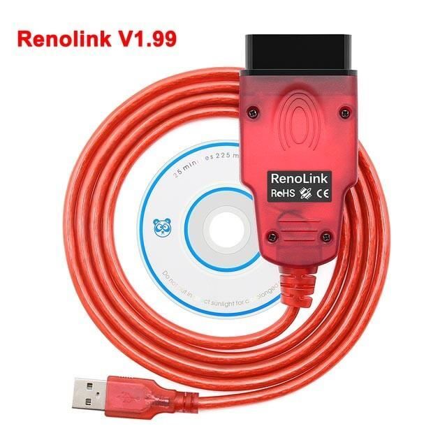Outil de diagnostic,Renolink V1.99 V1.94 V1.87 OBD2 pour Renault,outil de diagnostic automatique de voiture,réglage - V1.99[D1811]