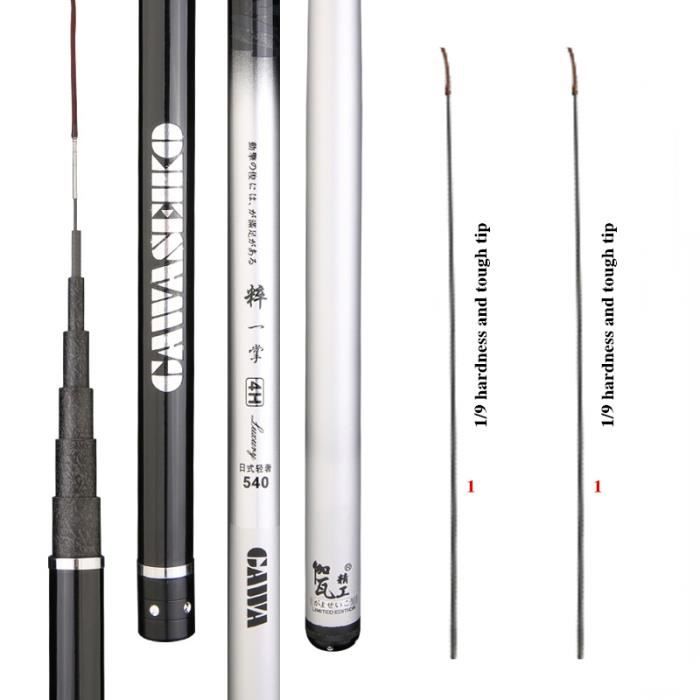 Canne Portable 5 Sections 7.2 Mètres Canne De Pêche Télescopique