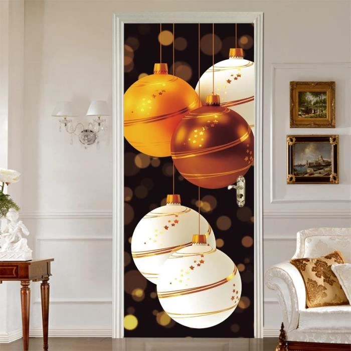 Papier Peint 3D Boules Blanches – Autocollant Mural Amovible Romy – N206