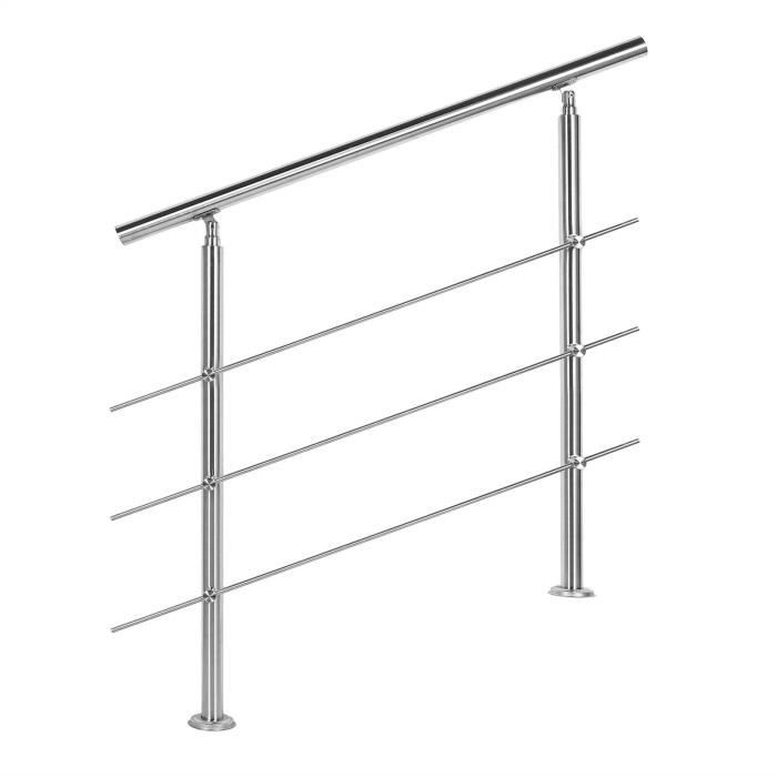 OKUOKA Rampe d’escalier Garde Corps Balustrade en Bois Blanc pour