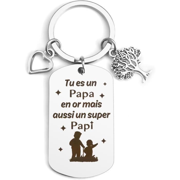 Cadeau Papi,Porte Clef Papy,Idée Cadeau Grand Pere,Cadeau Fete Des Papy,Cadeau Papy,Cadeau Papy