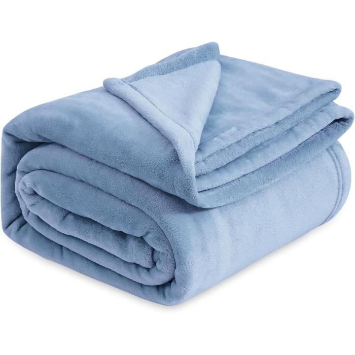 EHEYCIGA Plaid Polaire 220x240,Couverture Polaire Couvre Lit 2