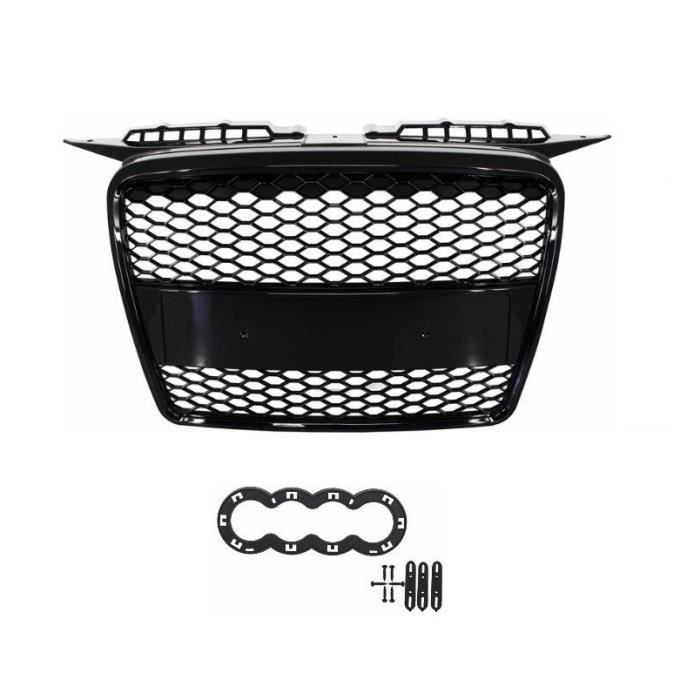 Tuning Automobile Calandre Noir Nid D'Abeille Pour Audi A3/S3/RS3 8P 2008-2013 - Sans Sigle Compatible 2008-2013