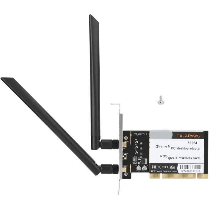 Carte réseau sans Fil, Carte réseau antenne WiFi Carte 300M Carte ...