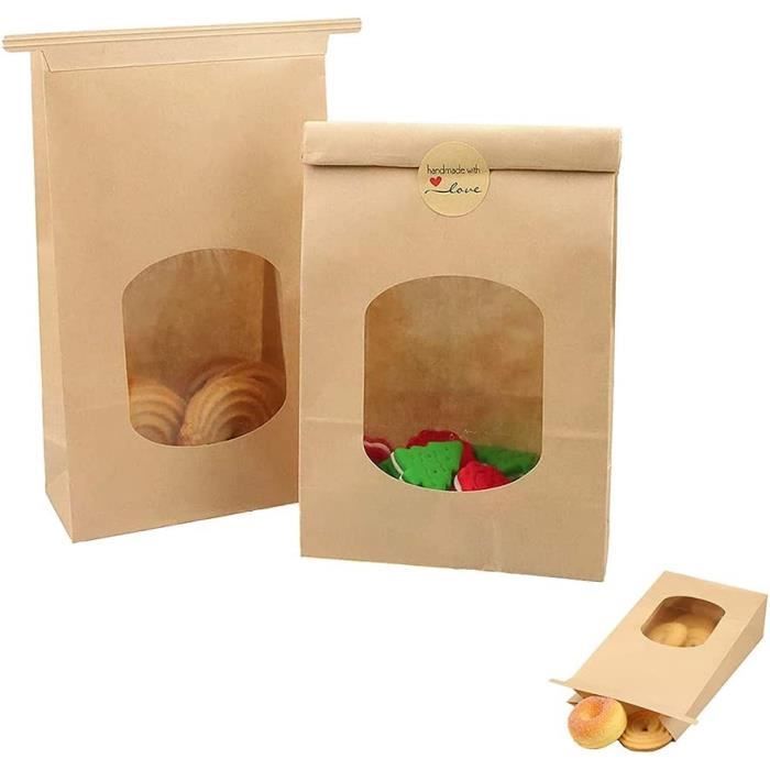 50 Pièces Sac En Papier Kraft Sacs Bonbons Papier Kraft Sac Kraft