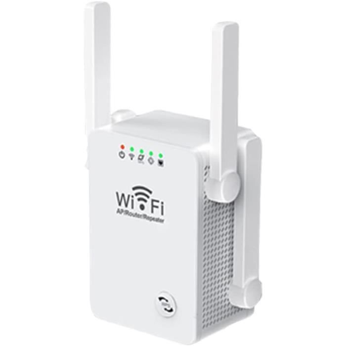 RéPéTeur WiFi 300M 2.4G Routeur WiFi Amplificateur de Signal Amplificateur  de Signal 4 Antennes pour la (Prise UE)