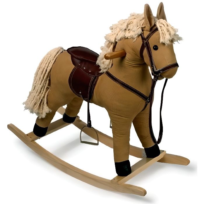 Soldes jouets à bascule : -46% sur le cheval à bascule Hucoco