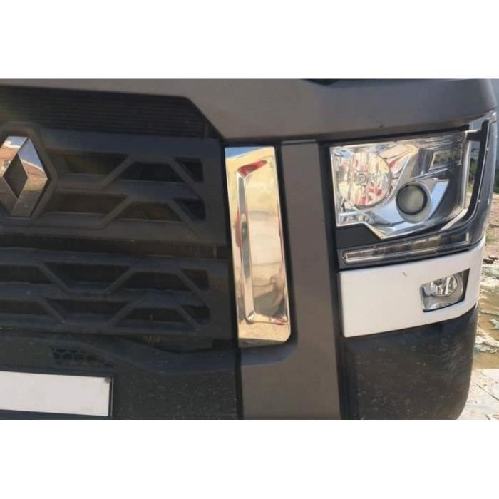 Decorazioni In Acciaio Inox Per Camion Actros MP4 - Set Di 2 Pezzi Per Fari, Lucidatura A Specchio Accessori Actros Mp4 - 8