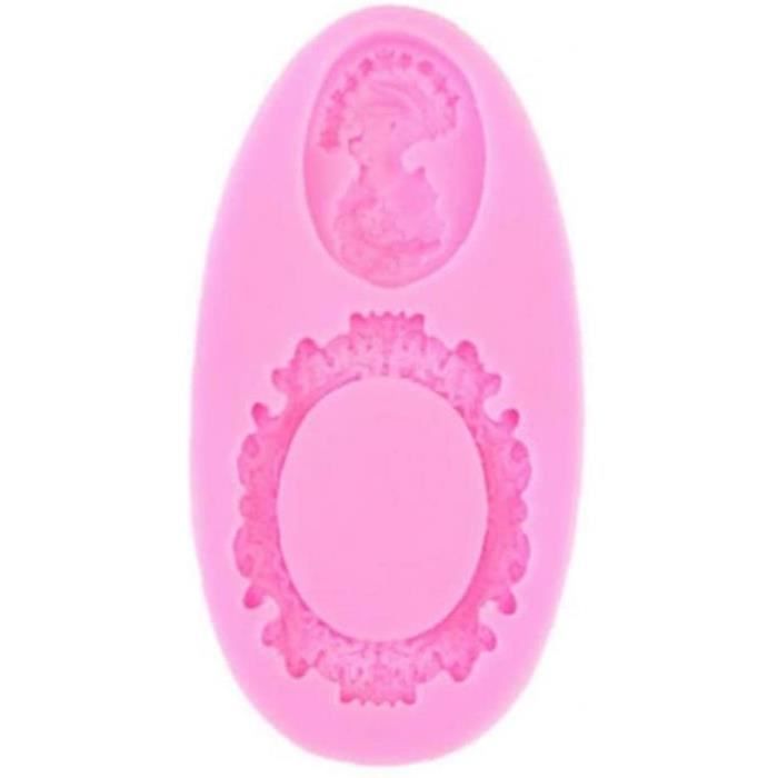 3D Cameo Miroir Cadre Silicone Fondant Moule Gâteau Décoration chocolat cuisson moule 3D Cameo Miroir Cadre Silicone Fondant Moule Gâteau Décoration chocolat cuisson moule