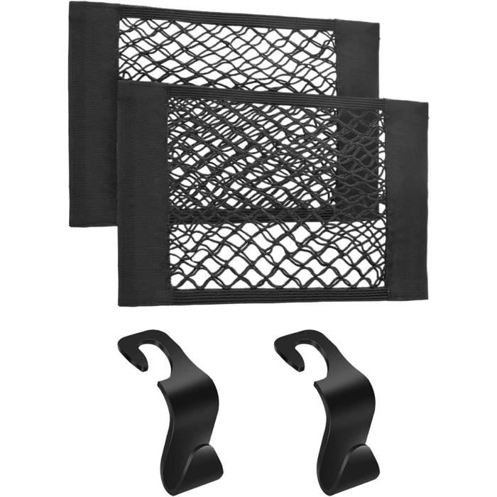 2 Pièces Panneaux Velcro Tactiques Molle 10,5 X 10,5 Cm - Noir - Pour Sac à Dos Et Accessoires