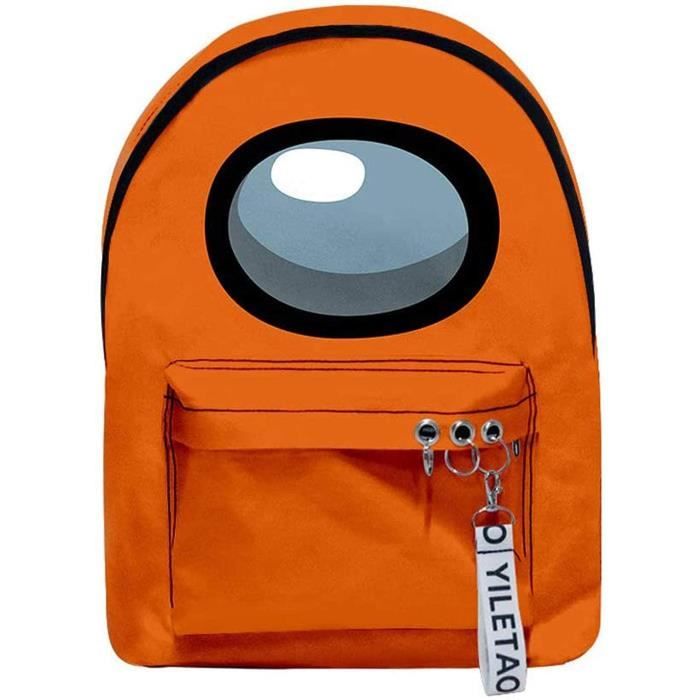 Cartable Among us Jeu Chaud Sac /à Dos Imprim/é Cartable D/école /él/émentaire Mat/ériau En Polyester Noir Convient Aux Gar/çons Et Aux Filles Pour Aller /à L/école Et Sortir Pour Lutiliser
